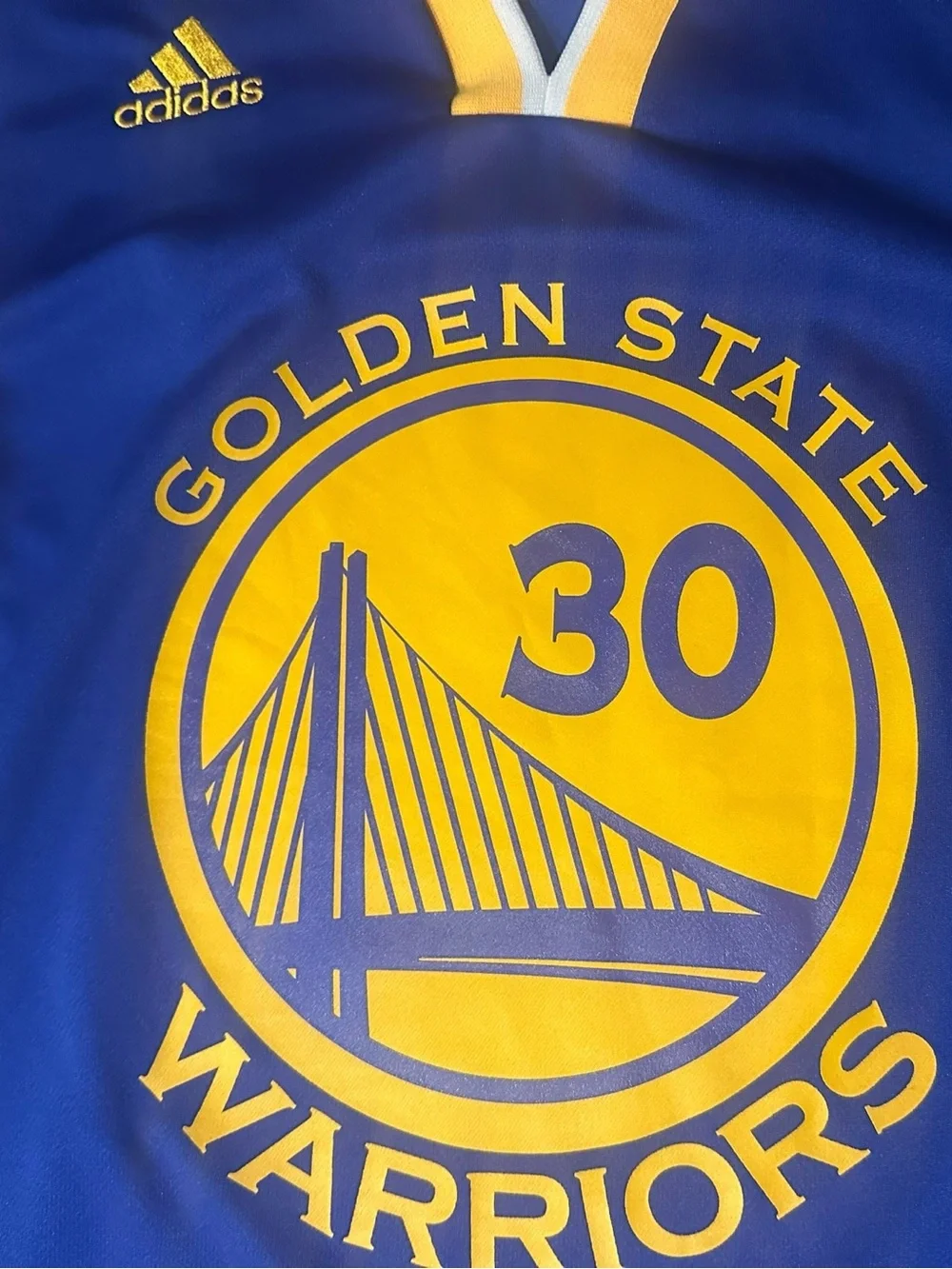 Adidas Men Golden State Warriors Stephen Curry Home Jersey Sz Small